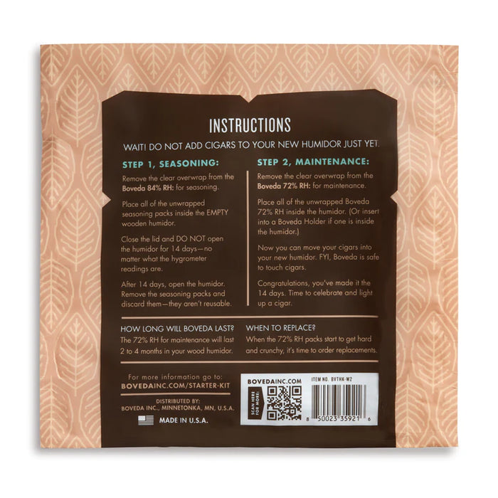 Boveda 50-Count Humidor Starter Kit